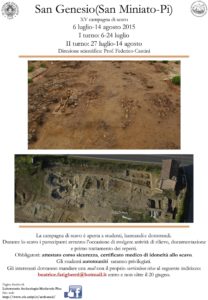 Locandina XV campagna di scavo San Genesio
