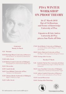 Locandina Pisa Winter Workshop on Proof Theory