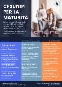 CFSUNIPI per la maturità