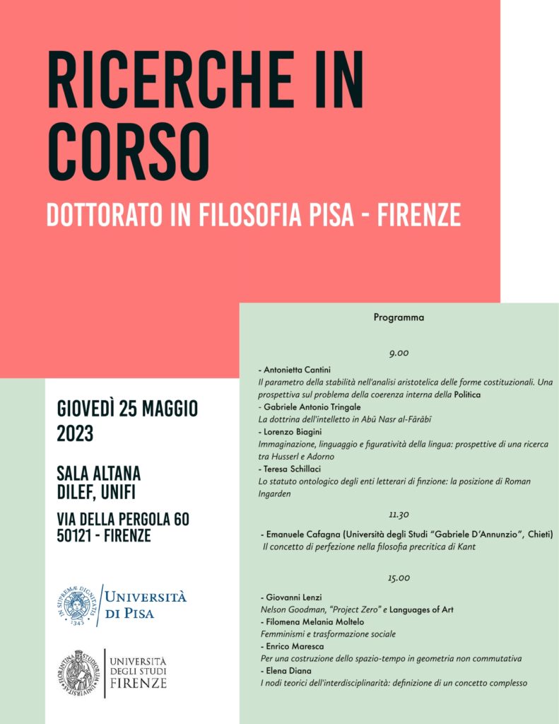 Locandina ricerche in corso phd filo 25 maggio