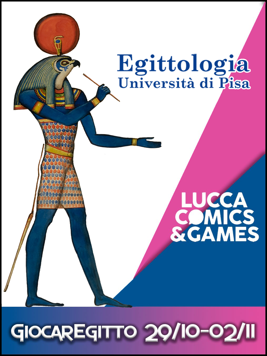 Lucca Comics: gli Egittologi dell’Università di Pisa saranno protagonisti all’evento con lo stand “GiocarEgitto”