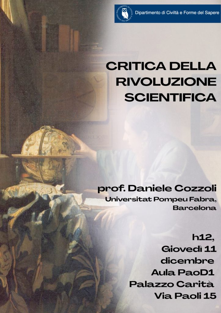 Seminario prof. Daniele Cozzoli Universitat Pompeu Fabra, Barcelona